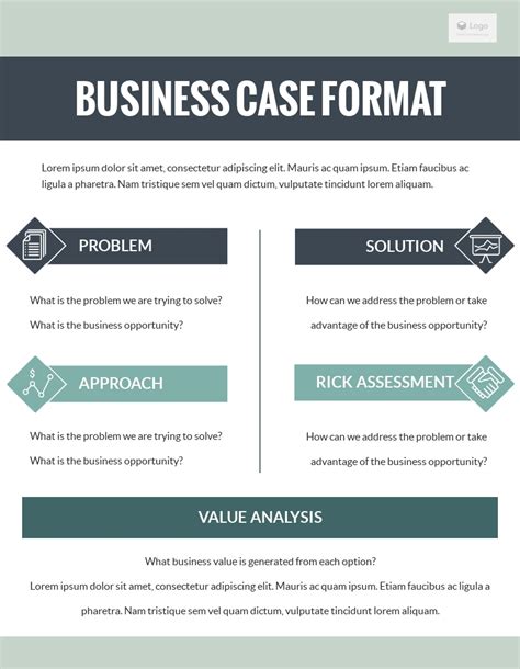Business Case Template Powerpoint
